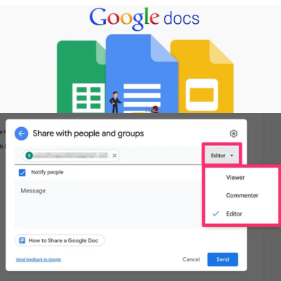 Google Docs sharing