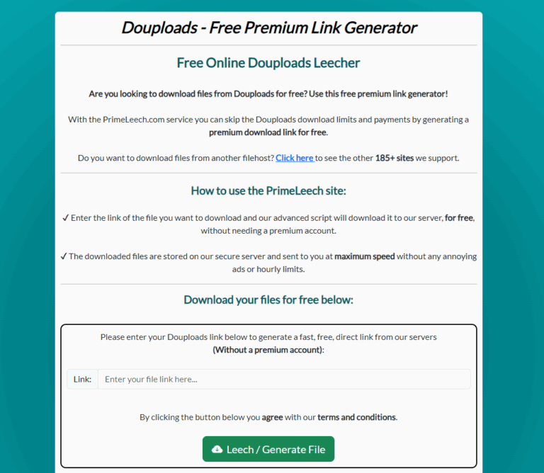 douploads link generator